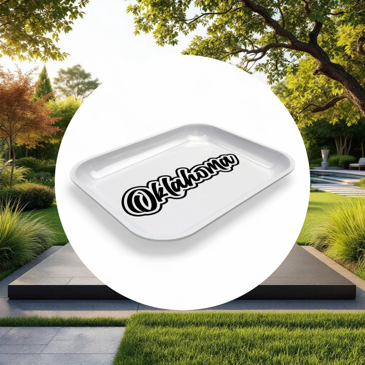 Large Dope Trays x Oklahoma – White background Black Logo - Image 4