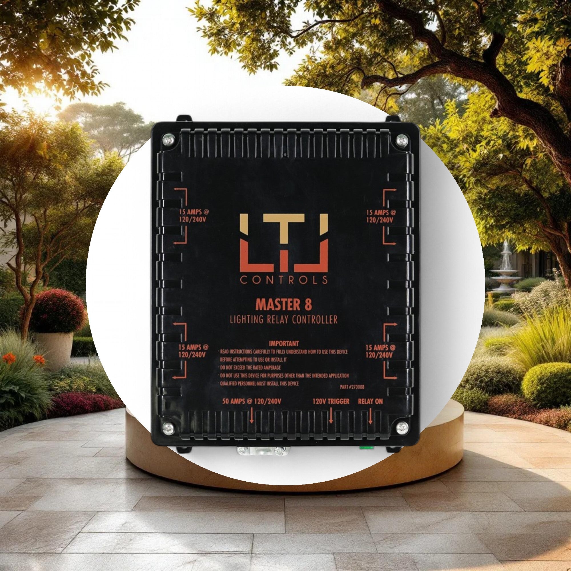 LTL Controls MASTER 8 Lighting Relay Controller w/o Timer (120V & 240V Universal Plug) - Image 5