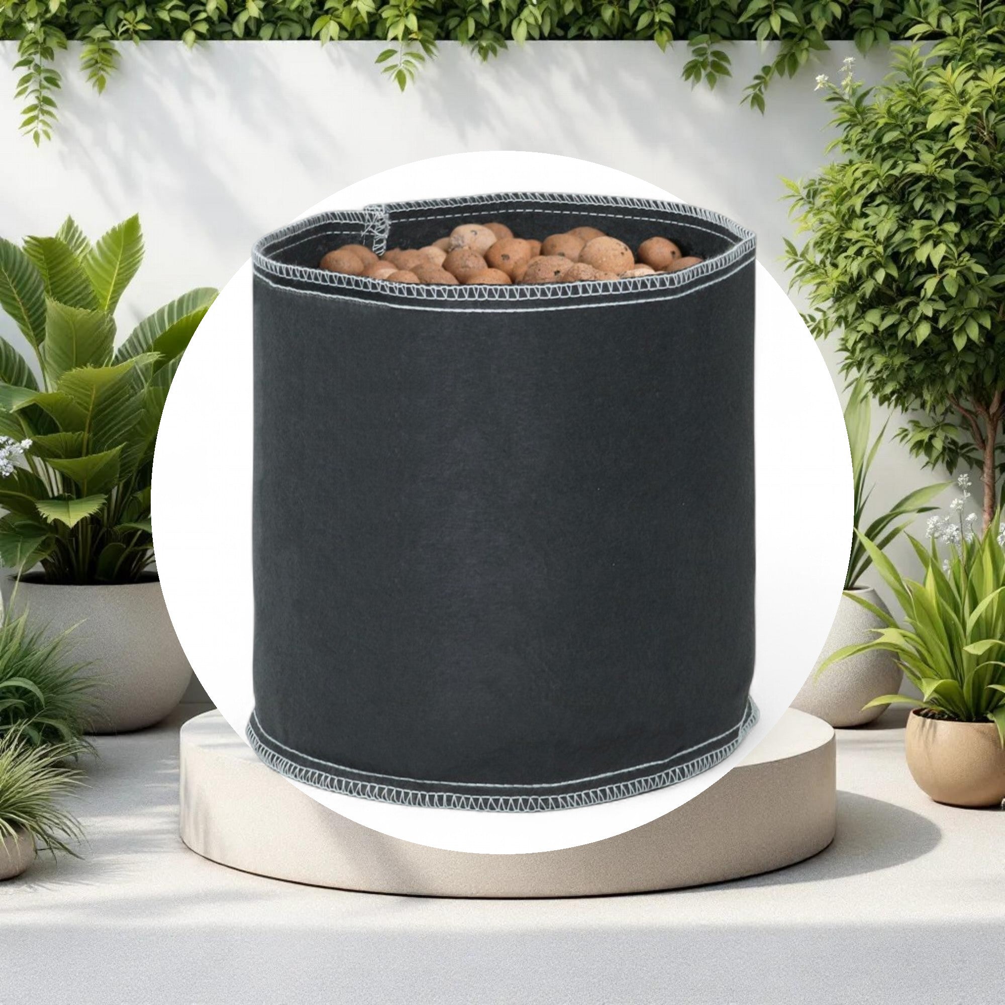 Grow1 Fabric Pot Black 500 Gallon - Image 2