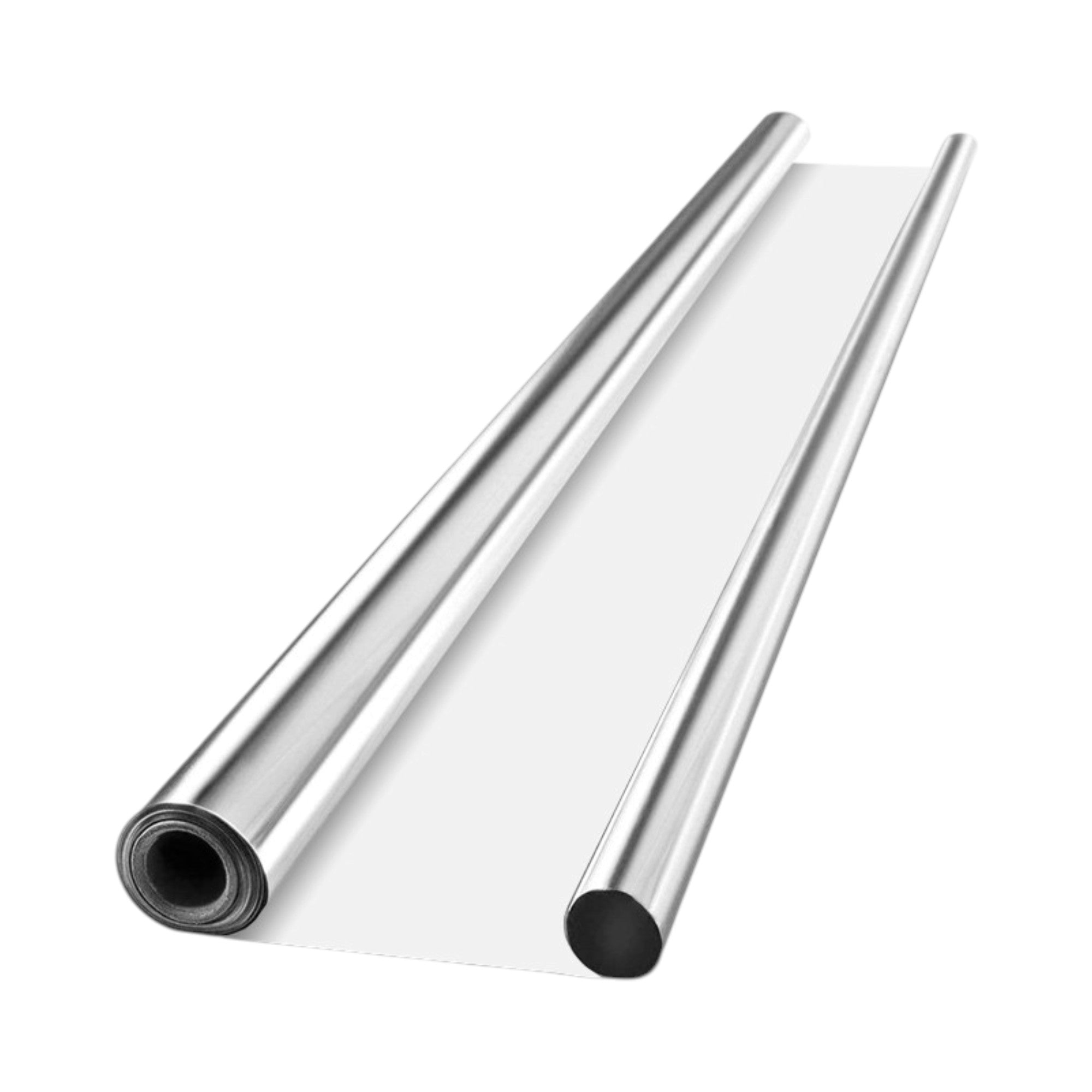 Mylar Reflective Film on White 2mil 4ft x 100ft