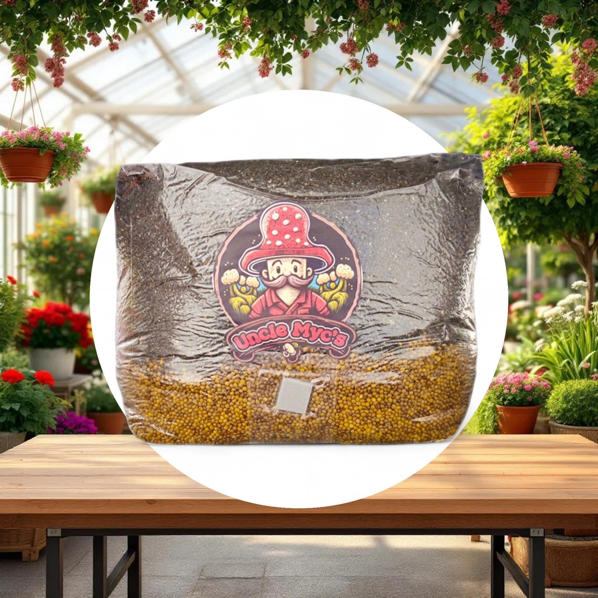 Uncle Myc's CVG All-In-One Mushroom Spawn Bag 7lbs - Image 3