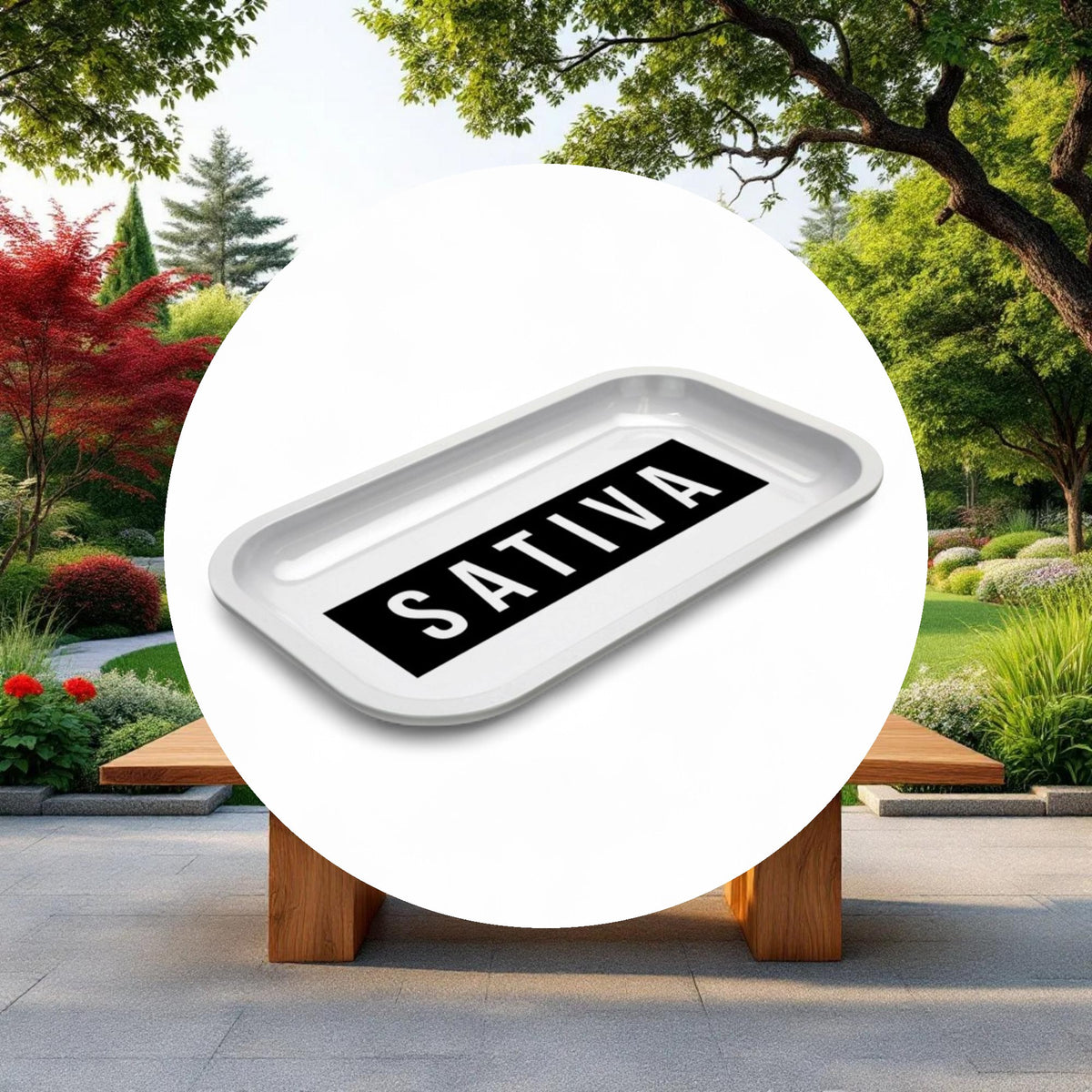 Med Dope Trays x Sativa – White background Black logo - Image 4