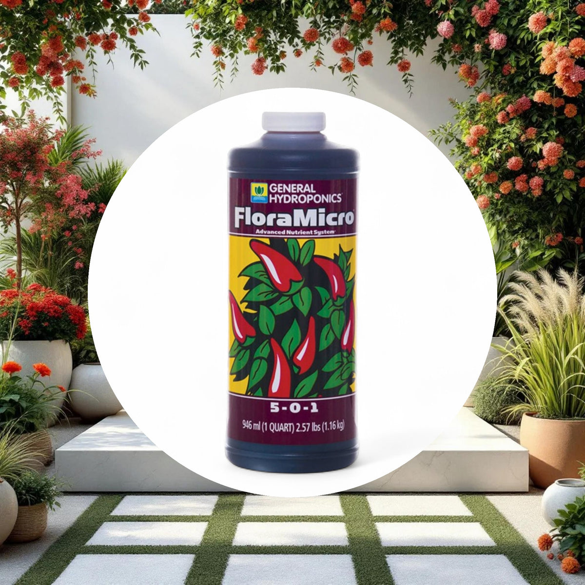 General Hydroponics FloraMicro 1 Quart - Image 2