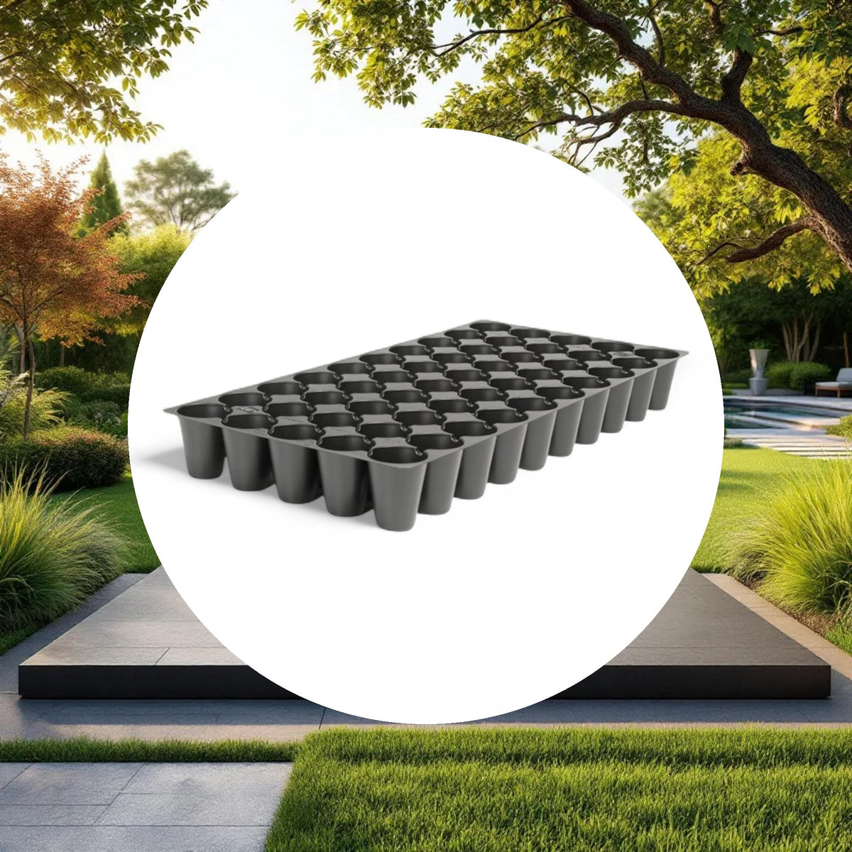 10" x 20" 50 Cell Round Propagation Tray - USA - Image 4