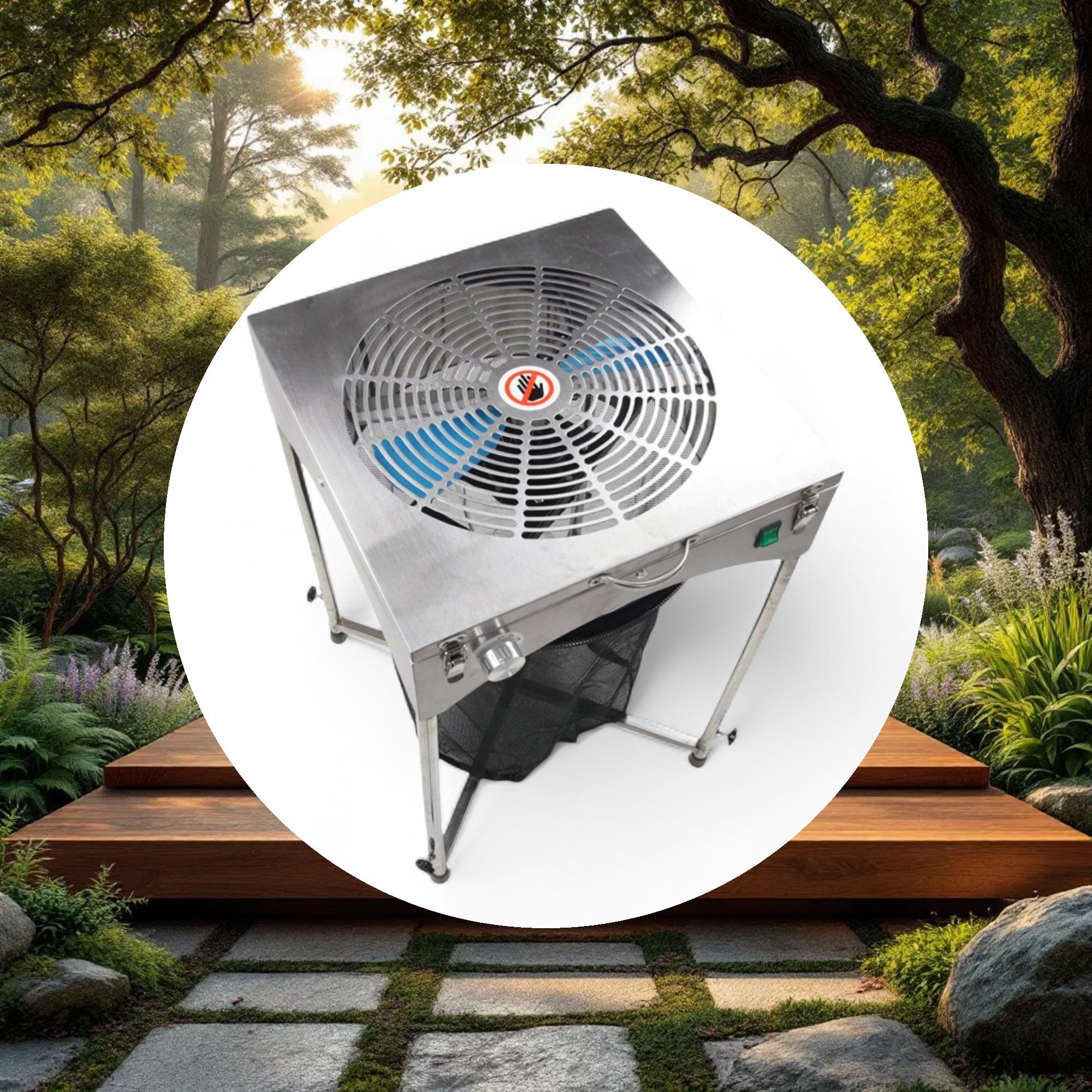 18" TableTop Stand Motor Driven Trimmer - Stainless - Image 5