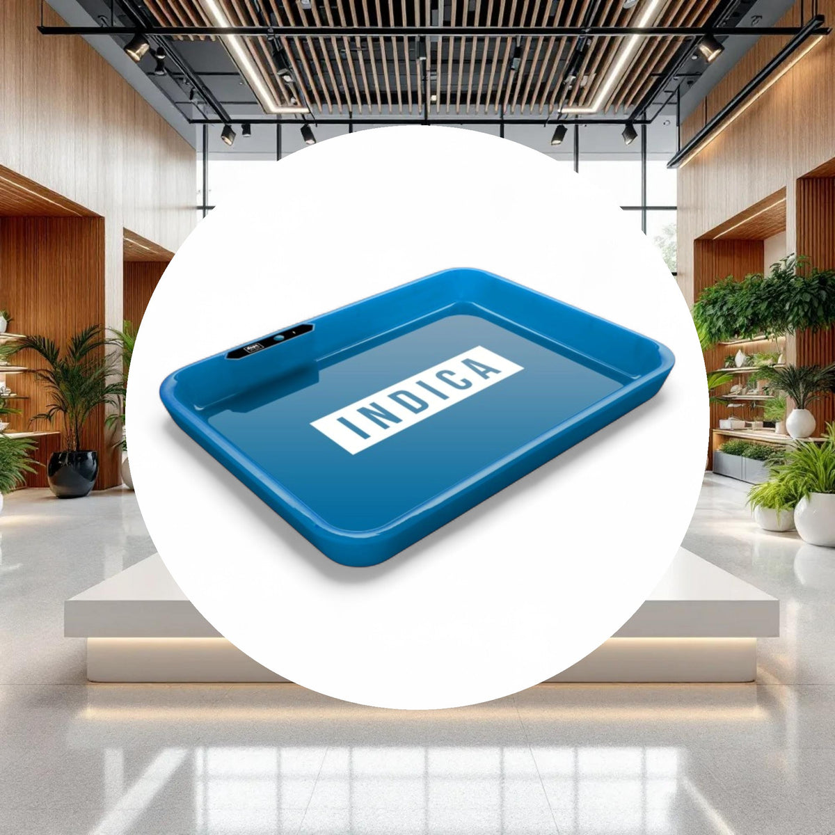 Dope Trays x Indica  - Blue background white logo - Image 3