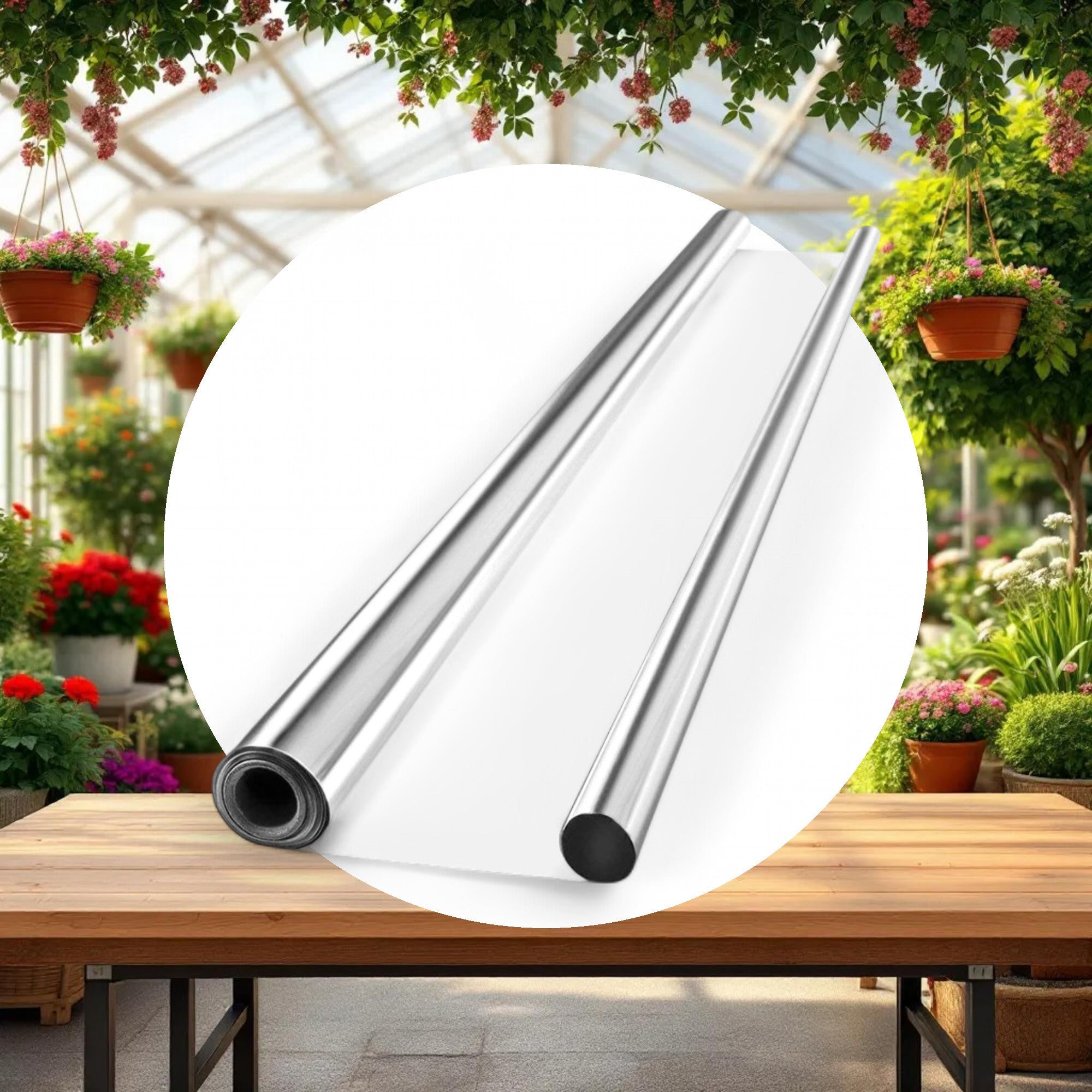 Mylar Reflective Film on White 2mil 4ft x 25ft - Image 3