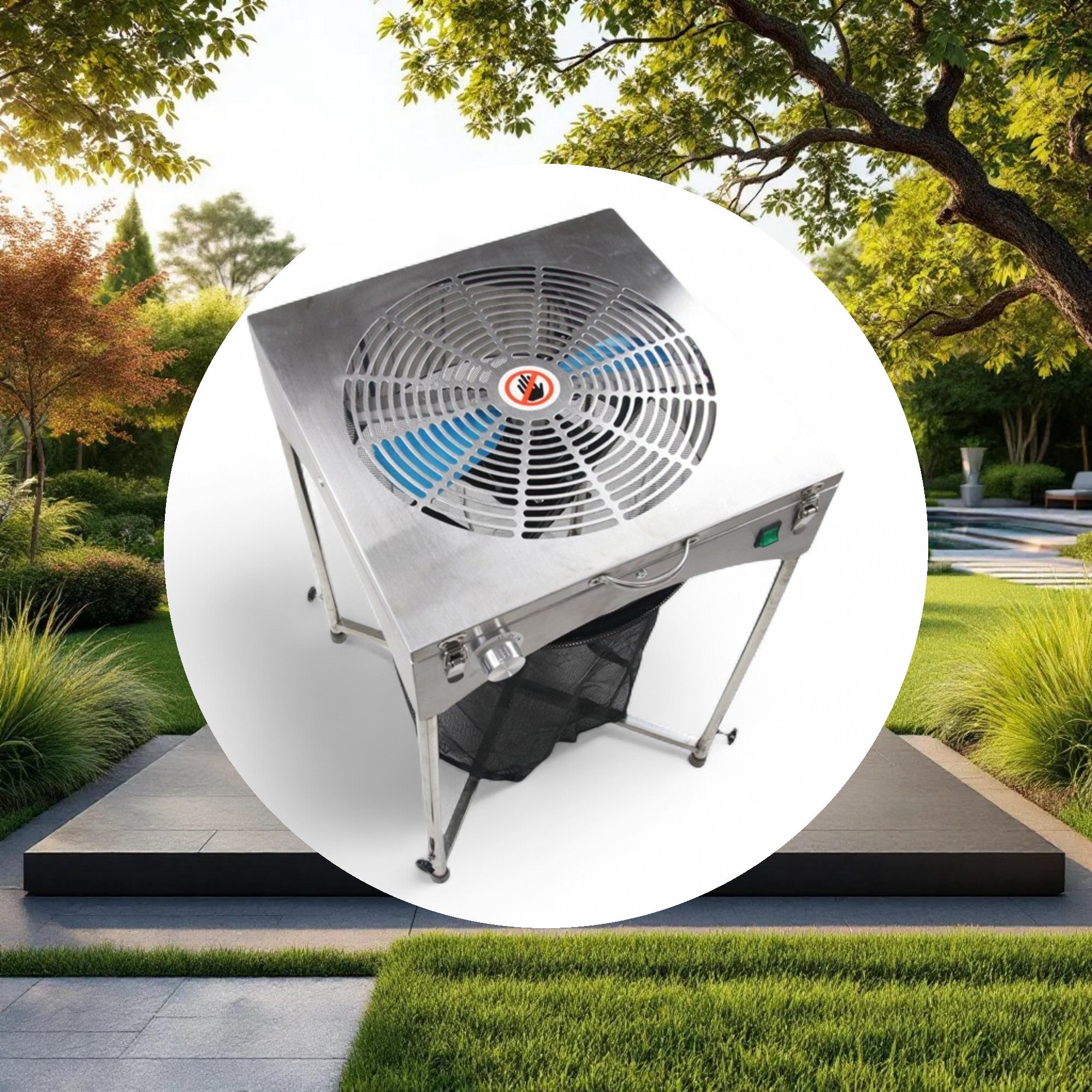 18" TableTop Stand Motor Driven Trimmer - Stainless - Image 4