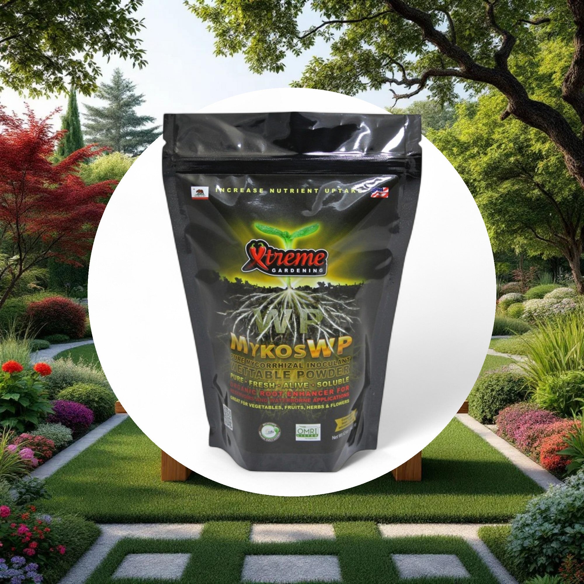 Xtreme Gardening MYKOS WP pure mycorrhizal wettable powder 12 oz, 12/cs - Image 4