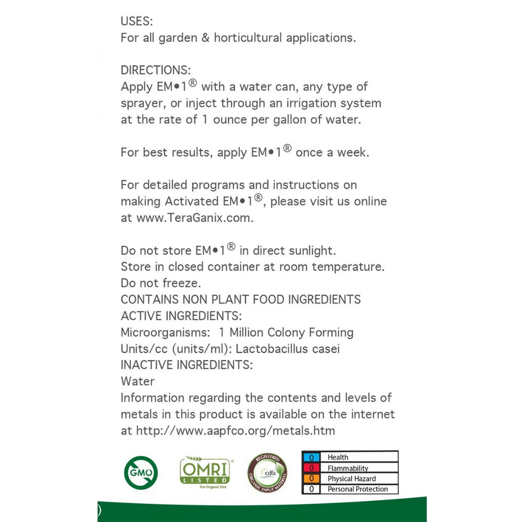 EM-1® Microbial Inoculant, Concentrate