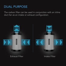 AC INFINITY, DUCT CARBON FILTER, AUSTRALIAN CHARCOAL, 8-INCH