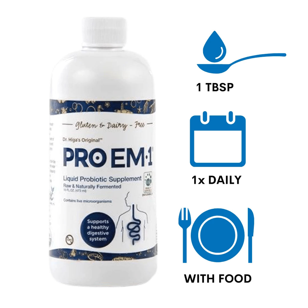 PRO EM-1®is an all natural, powerful probiotic that is all about supporting digestion, healthy gut function and a stronger immune system.