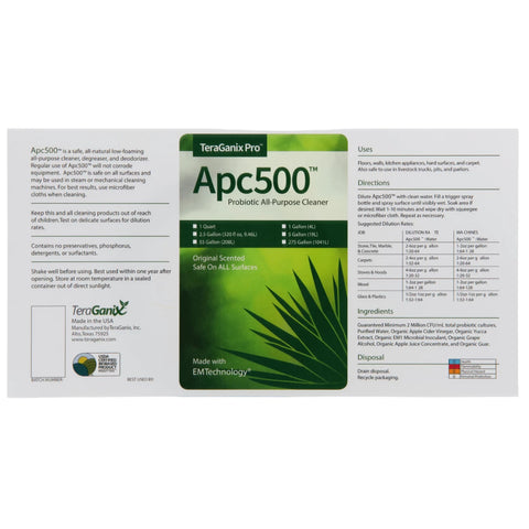 APC500™-Probiotic All-Purpose Cleaner (1gallon)